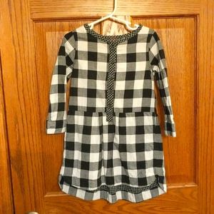 Black and white gingham dress
